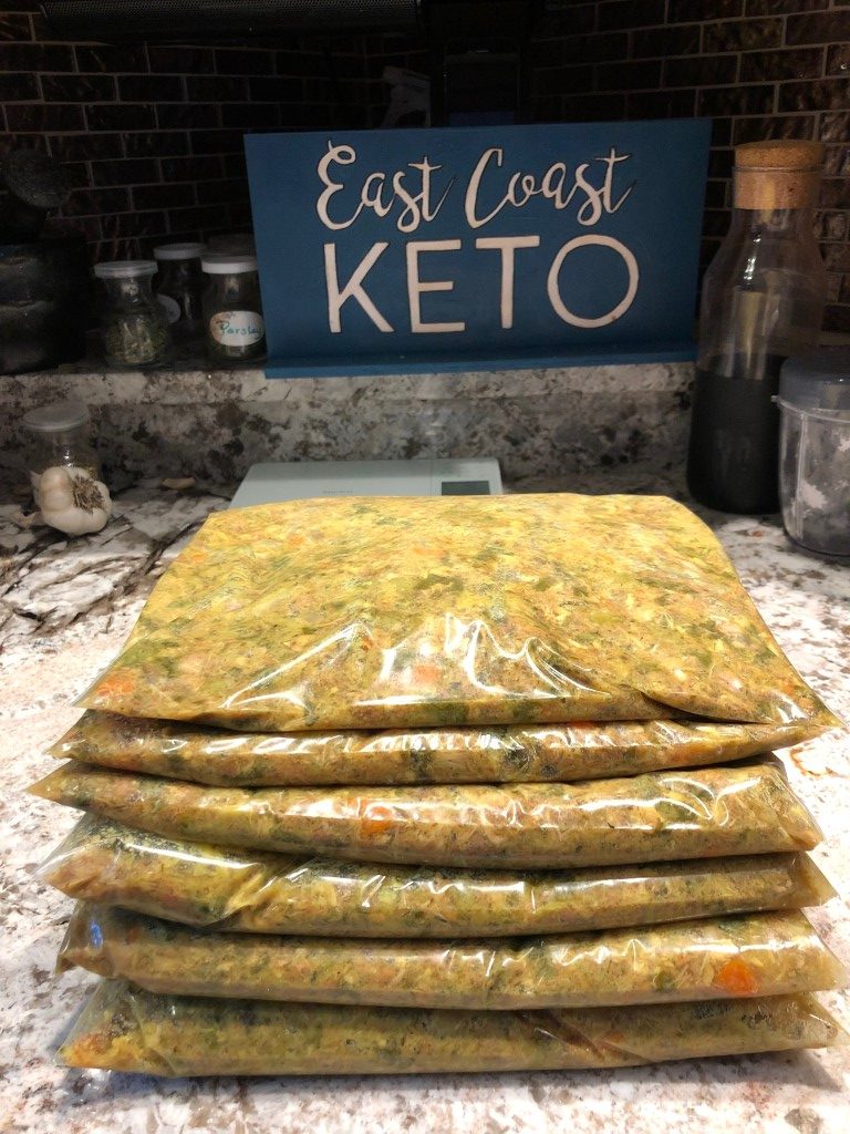 Puploaf ready for the freezer